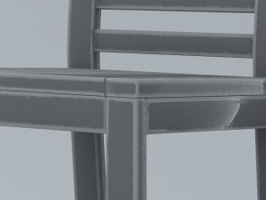 pvc tall chair outdoor low poly low-poly 3D Модель