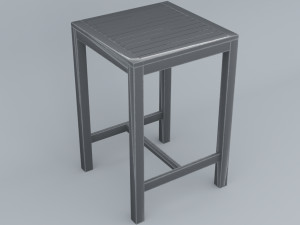 tall table pvc for outdoor low poly low-poly 3D मॉडल