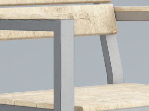 falster chair ikea low poly low-poly 3D Model