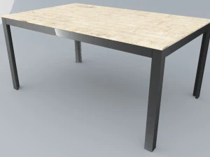 falster table ikea low poly vr low-poly 3D Model