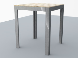 falster table ikea low poly vr low-poly Modèle 3D