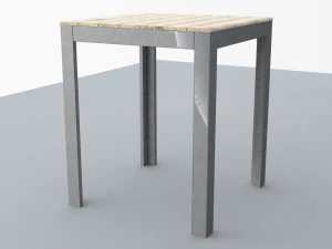 falster table ikea low poly vr low-poly 3D Model