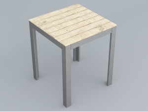falster table ikea low poly vr low-poly Modèle 3D