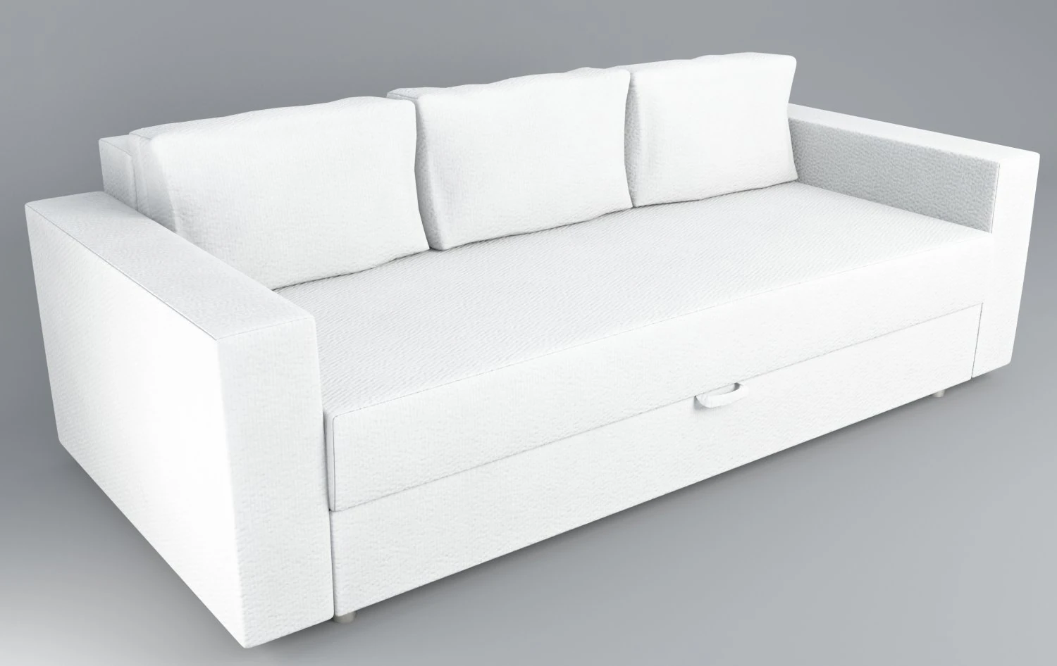 sofa-bed ikea friheten low-poly 3D Model .c4d .max .obj .3ds .fbx .stl .blend