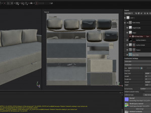 sofa-bed ikea friheten low-poly 3D Модель
