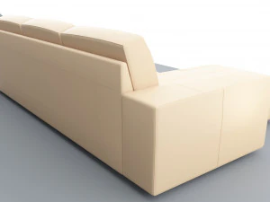 leather sofa kivik ikea low-poly 3D Model