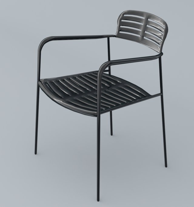 mall chair 10 colors low poly low-poly Modello 3D .c4d .max .obj .3ds .fbx .stl .blend 