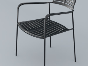 mall chair 10 colors low poly low-poly Modello 3D