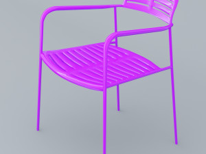 mall chair 10 colors low poly low-poly Modello 3D