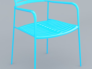 mall chair 10 colors low poly low-poly Modello 3D
