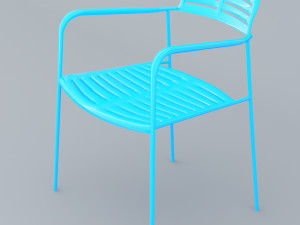 mall chair 10 colors low poly low-poly Modello 3D