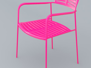 mall chair 10 colors low poly low-poly Modello 3D