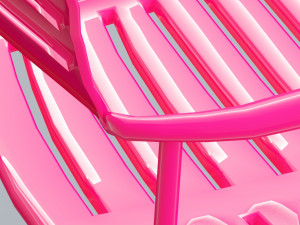 mall chair 10 colors low poly low-poly Modello 3D