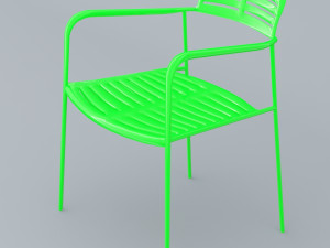 mall chair 10 colors low poly low-poly Modello 3D