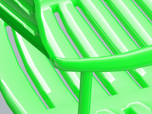 mall chair 10 colors low poly low-poly Modello 3D