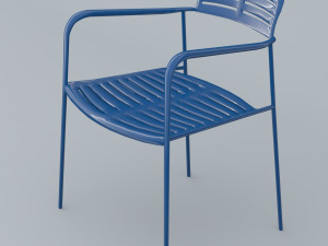 mall chair 10 colors low poly low-poly Modello 3D
