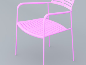 mall chair 10 colors low poly low-poly Modello 3D