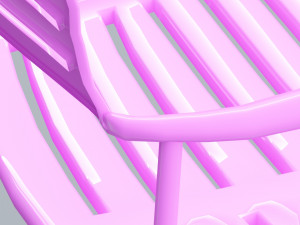 mall chair 10 colors low poly low-poly Modello 3D