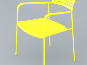 mall chair 10 colors low poly low-poly Modello 3D