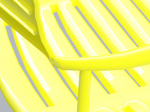 mall chair 10 colors low poly low-poly Modello 3D