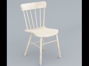 wooden chair low poly low-poly 3D 模型