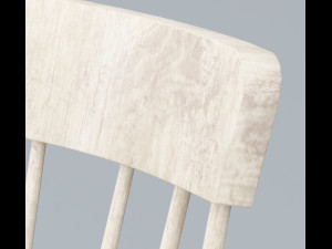 wooden chair low poly low-poly 3D मॉडल