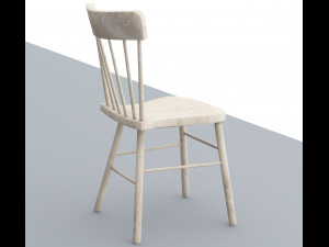 wooden chair low poly low-poly 3D मॉडल