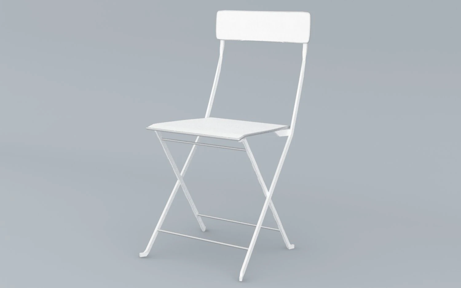 metal chair ikea for outdoor low poly low-poly 3D Model .c4d .max .obj .3ds .fbx .stl .blend 