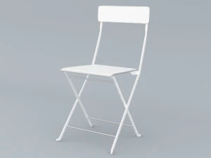 металеве крісло ikea для вуличного низького полі низького полі 3D Модель