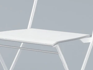 metal chair ikea for outdoor low poly low-poly 3D Model