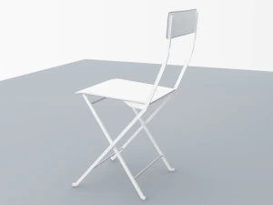 metal chair ikea for outdoor low poly low-poly 3D Model