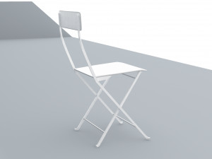metal chair ikea for outdoor low poly low-poly Modello 3D