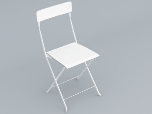 metal chair ikea for outdoor low poly low-poly Modello 3D