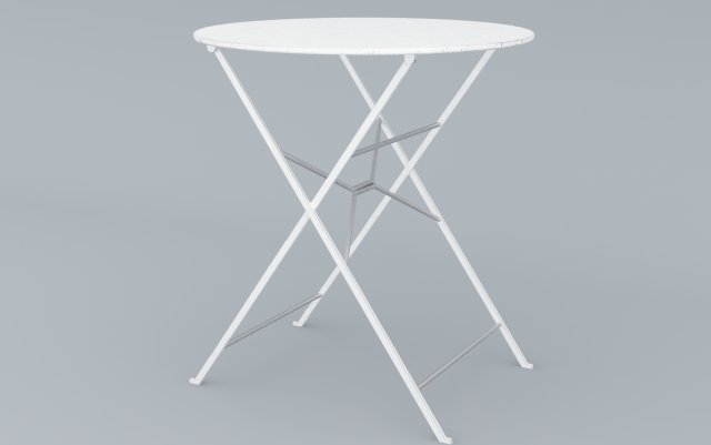 metal table for outdoor ikea low poly low-poly 3D 模型 .c4d .max .obj .3ds .fbx .stl .blend 