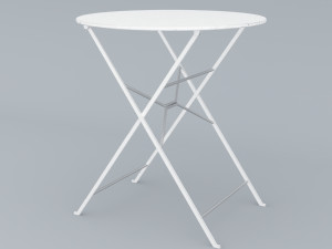 metal table for outdoor ikea low poly low-poly Modelo 3D