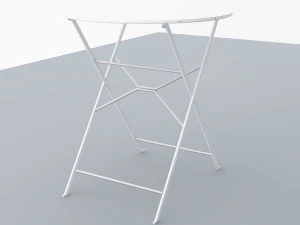 metal table for outdoor ikea low poly low-poly 3D Model