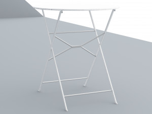 metal table for outdoor ikea low poly low-poly 3D 模型