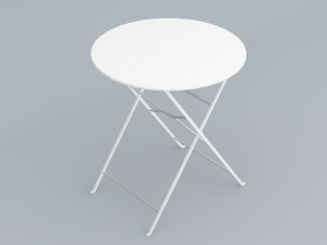 metal table for outdoor ikea low poly low-poly 3D 模型