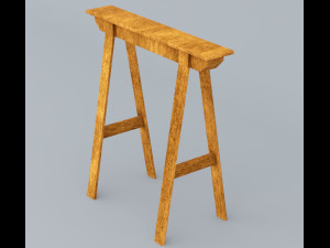 wooden table for plants low poly low-poly 3D Модель