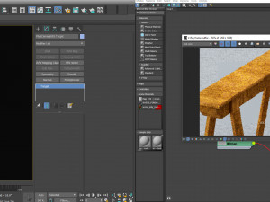 wooden table for plants low poly low-poly 3D Модель