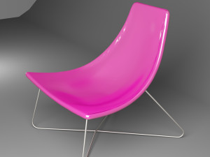 ikea radkiven chair low-poly Modelo 3D