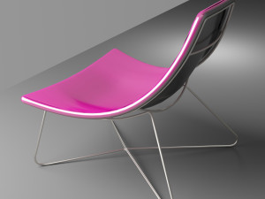 ikea radkiven chair low-poly Modelo 3D