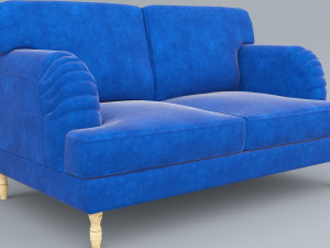 socksund sofa ikea low-poly 3D Модель