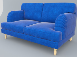 socksund sofa ikea low-poly 3D मॉडल