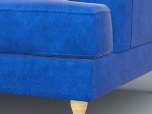 socksund sofa ikea low-poly 3D मॉडल