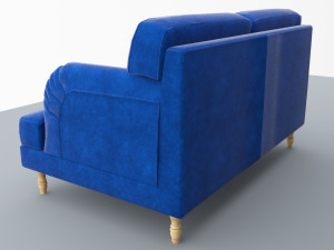 socksund sofa ikea low-poly 3D मॉडल