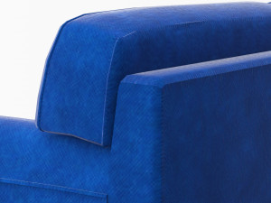 socksund sofa ikea low-poly 3D मॉडल