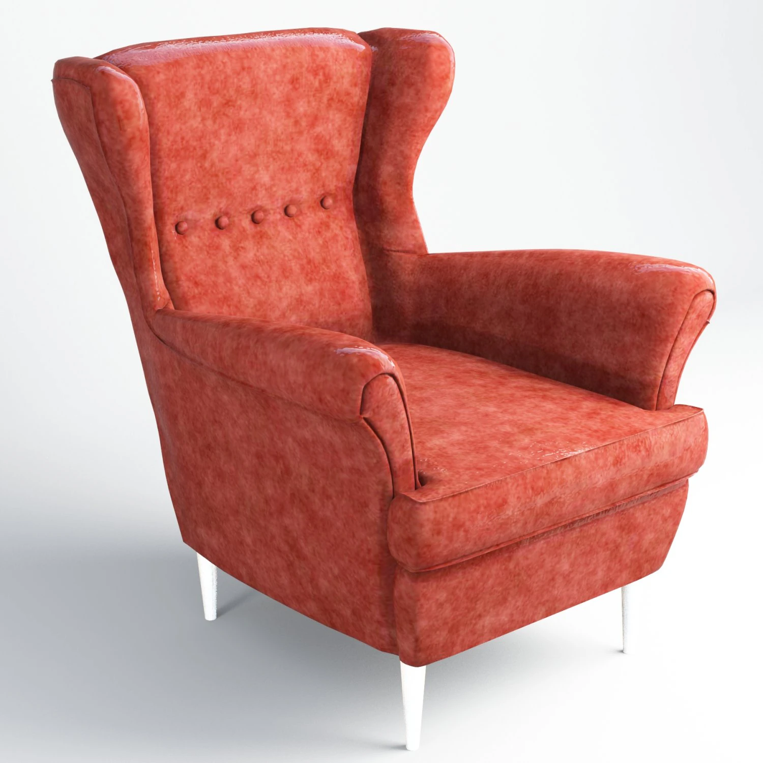 strandmon sofa ikea low-poly 3D Model .c4d .max .obj .3ds .fbx .stl .blend 
