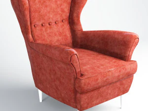 Strandmon Sofa Ikea Low-Poly 3D Modell