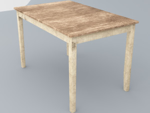 wooden table low poly low-poly 3D Model